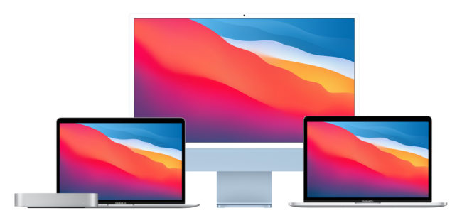 Multi-Product_Mac_Mini_MacBook_Air_iMac_MacBook_Pro_13-in_M1_chip_Family_4-up_Screen__USEN